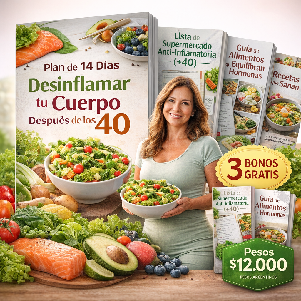 Plan 14 dias para Desinflamar tu cuerpo despues de los 40